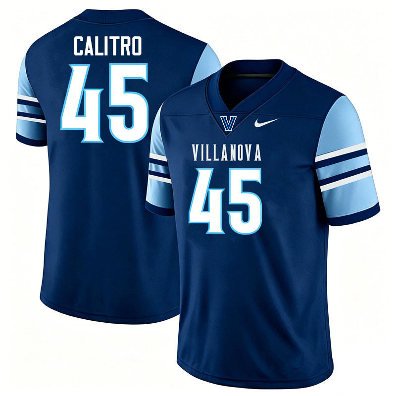 Villanova Wildcats #45 Austin Calitro College Football Jerseys,Uniforms-Navy